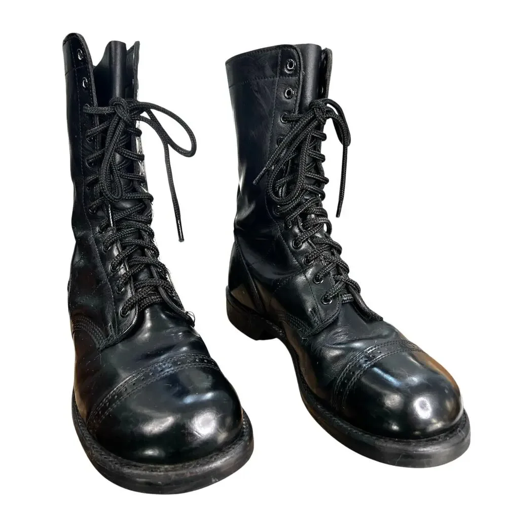 Corcoran Men’s 1500 Jump Boot Black Leather Combat Boots Size US 10 D